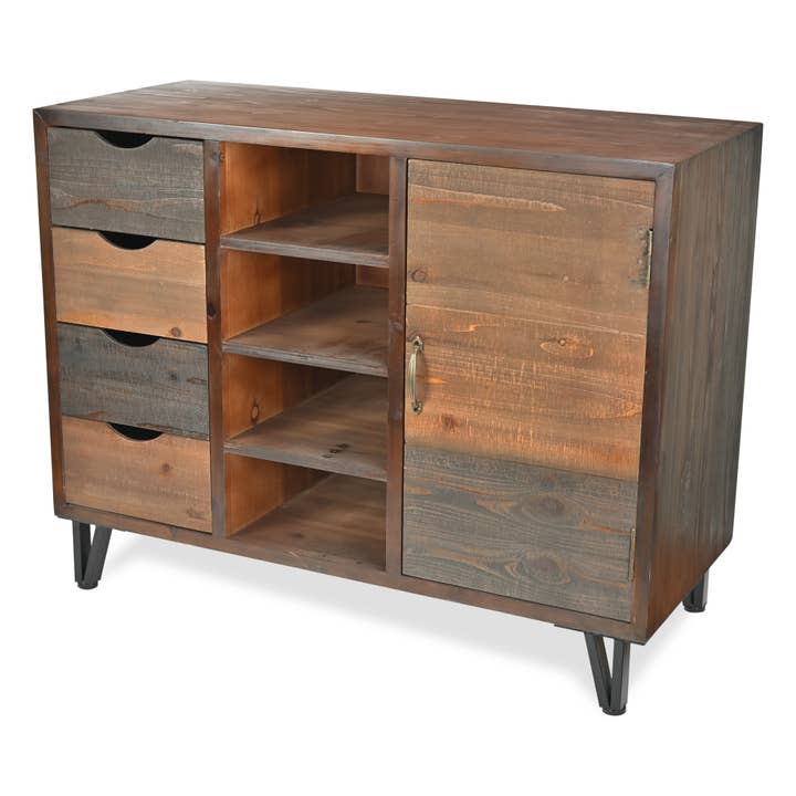 Cheungs Home Decor - Wholesale Bedroom Furniture - Walter Wooden Dark Brown Storage Cabinet