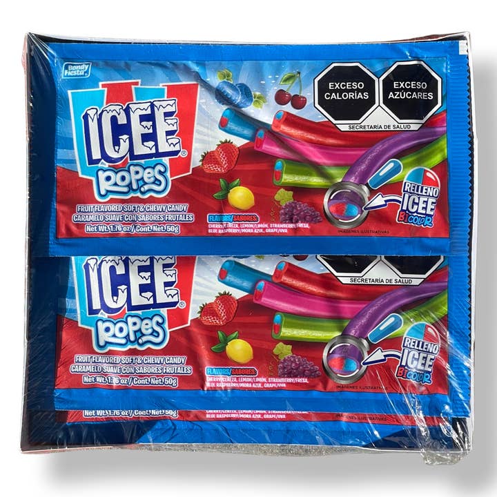 Important Exports Distribution - Wholesale Gummy - Icee Ropes Flavors 12ct Box - (short date) Mexico Import