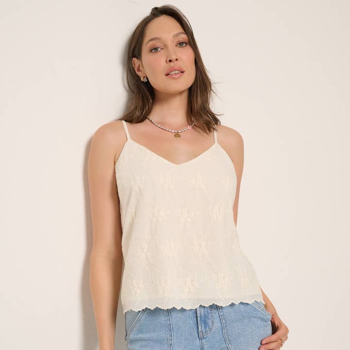 Seventy Eight and Sunny (SEAS) - Wholesale Camisole - Women's - Radiance Eyelet Cami0