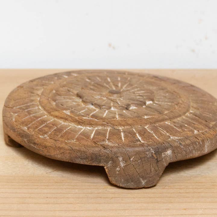 De-cor - Wholesale Decorative plate/dish/bowl - Vintage Carved Chapati Plate3