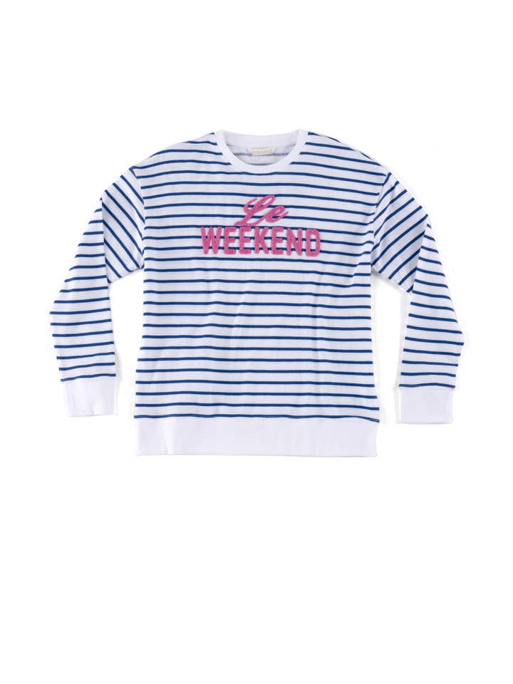 LE WEEKEND SWEATSHIRT, SKY for wholesale on Faire