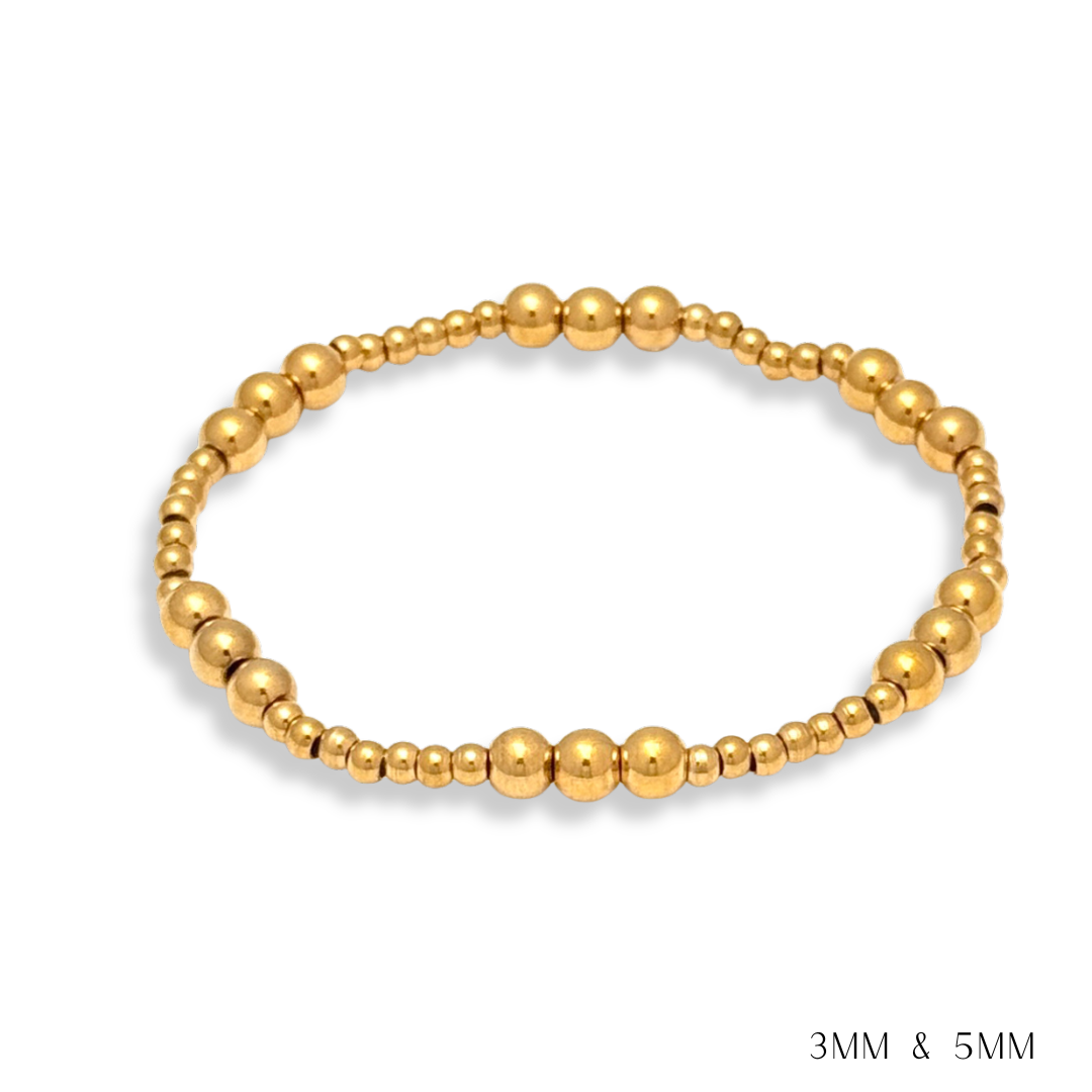 Savvy Bling - Vente Bracelet de perles - Bracelets en perles de perles et d'or étanches9