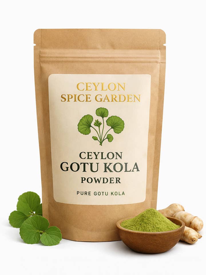 Ceylon Gotu Kola Powder | 100% Dried Sri Lankan Centella Asiatica | Natural Herbal Supplement for wholesale by Ceylon Spice Garden