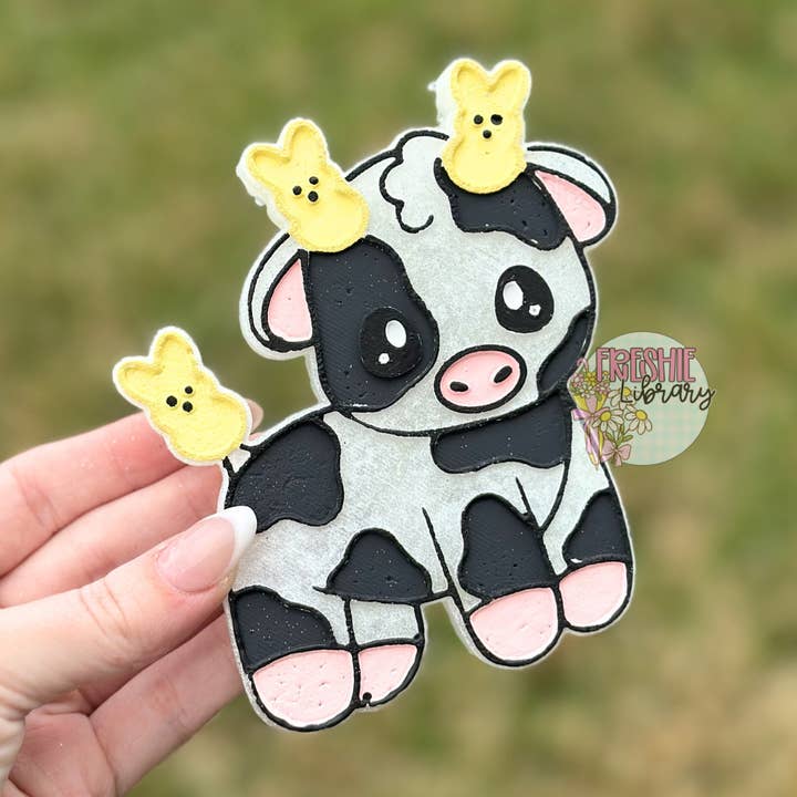 Niedlicher Osterkuh-Lufterfrischer fürs Auto für den Großhandel von The Freshie Library