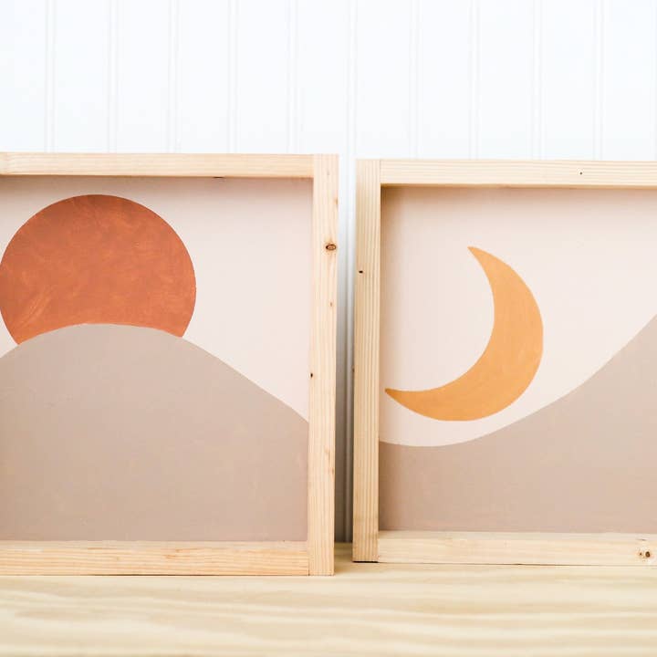 Sun & Moon at The Dunes- Wood Signs for wholesale by Emroseave