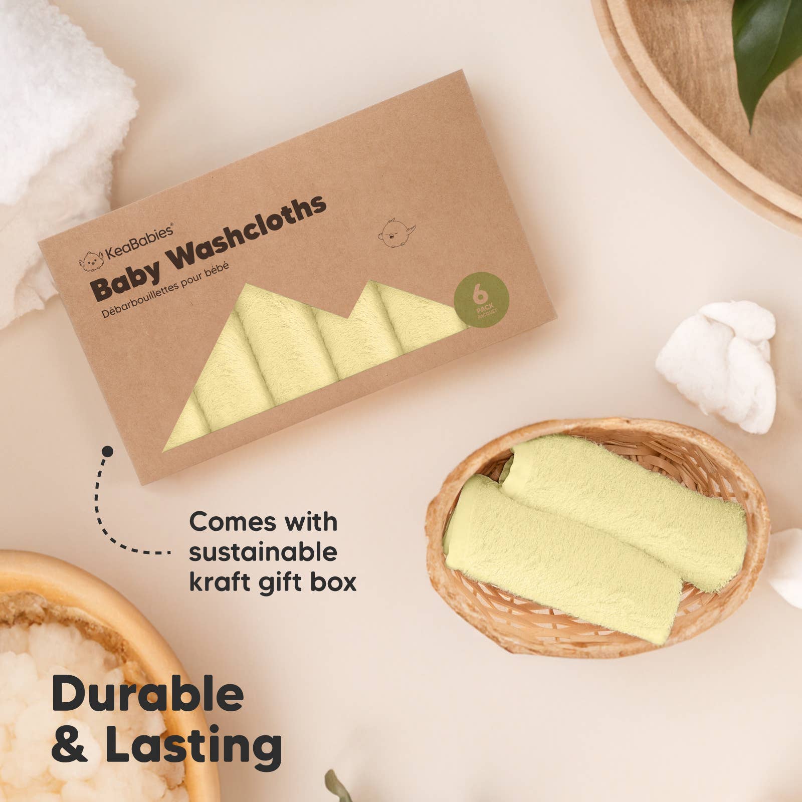 Sol Paquete de 6 paños de baño para bebés de venta al por mayor en Faire6