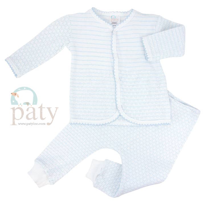 Paty Knit Legging Set (Pinstripe) #361LS for wholesale by Paty