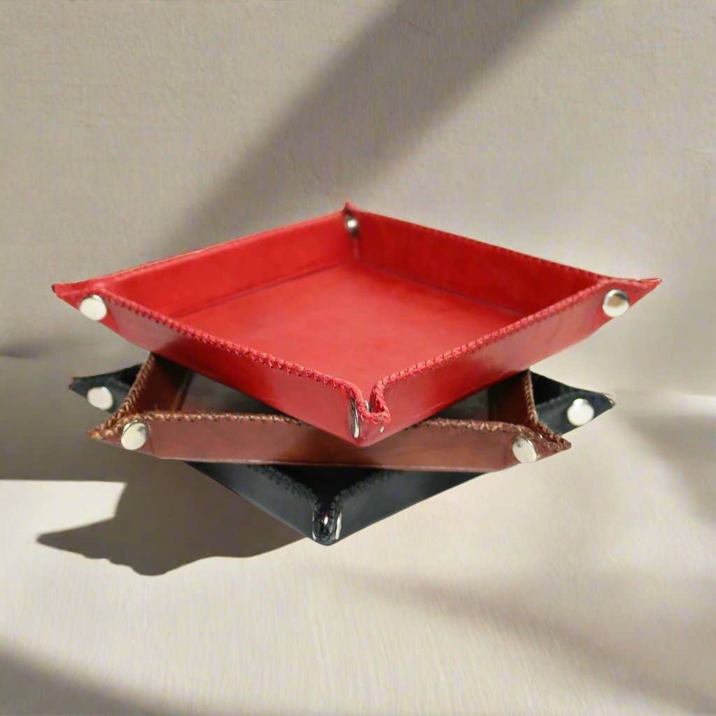 Bati Goods - Wholesale Desk Tray - Llaves | Leather Catch All Tray4