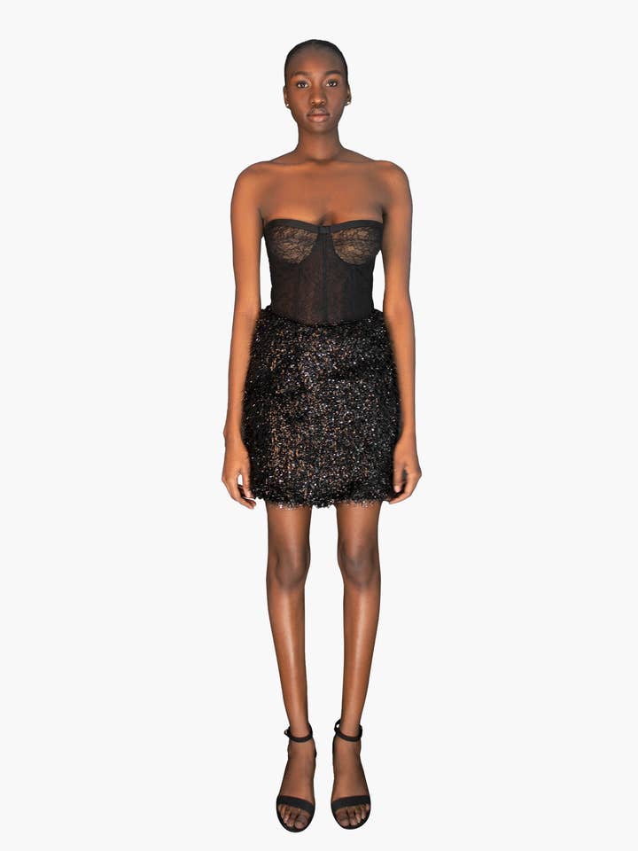 Zelia kanten bustier top voor wholesale door NARCES