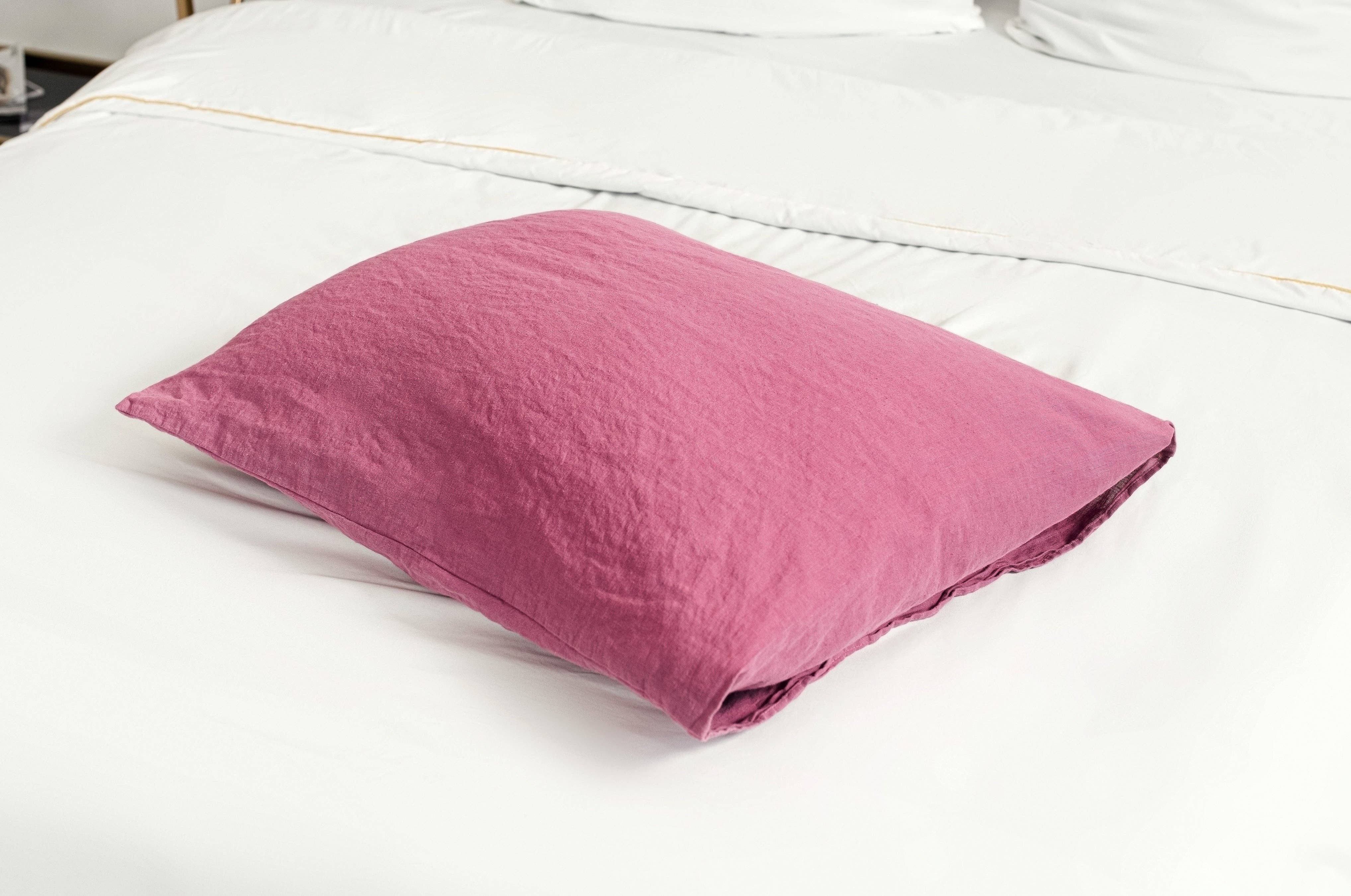 LinenQ – wholesale Bedding pillowcase/sham – Linen pillow case Standard size (1pc) 20x26 Inches3