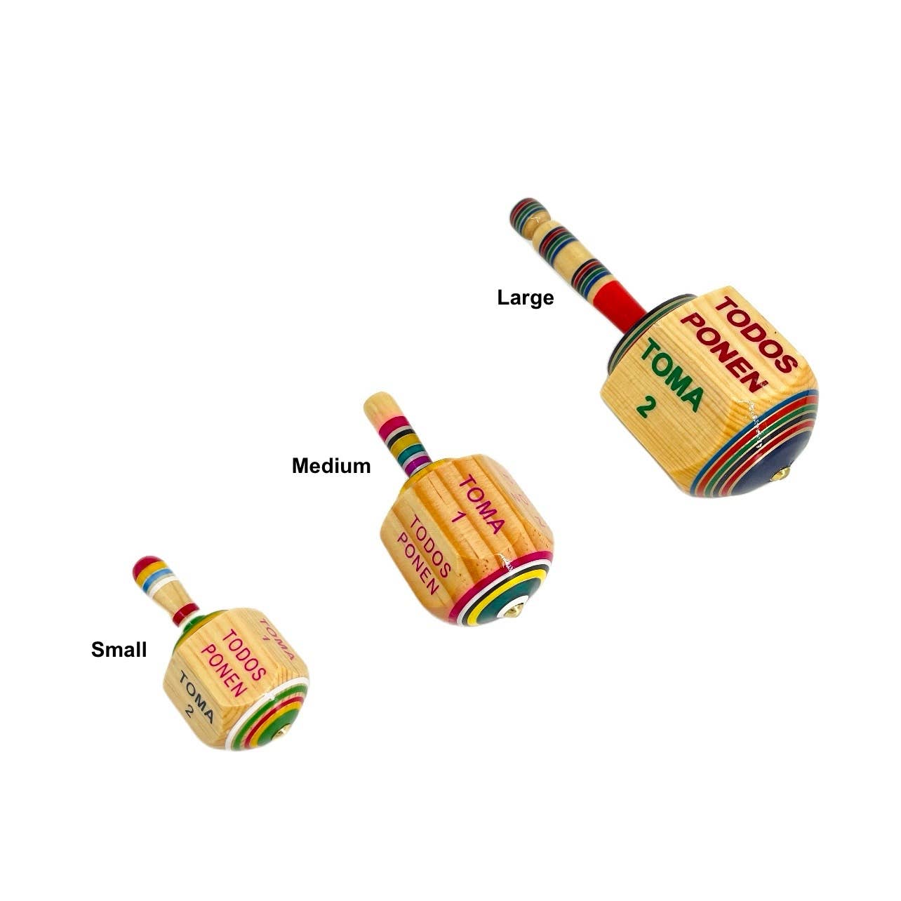 Fiesta McAllen LLC - Wholesale Wood Toy - Kids - Wooden Toma Todo, Mexican Pirinola Toy4