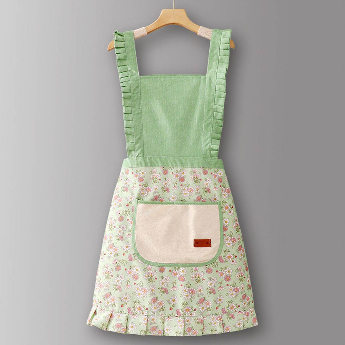 ACCITY - Wholesale Apron - Cute Floral Canvas Apron for Women with Straps_CWMM65803