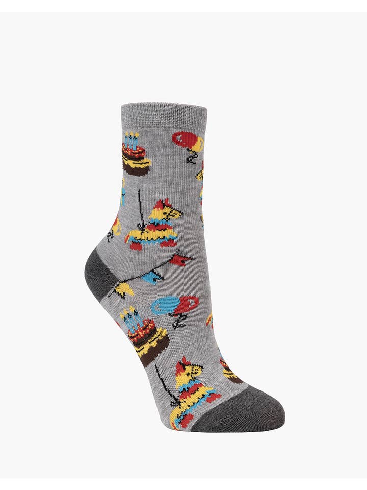 GREY MARLE KIDS PARTY BAMBOO SOCK for wholesale on Faire1