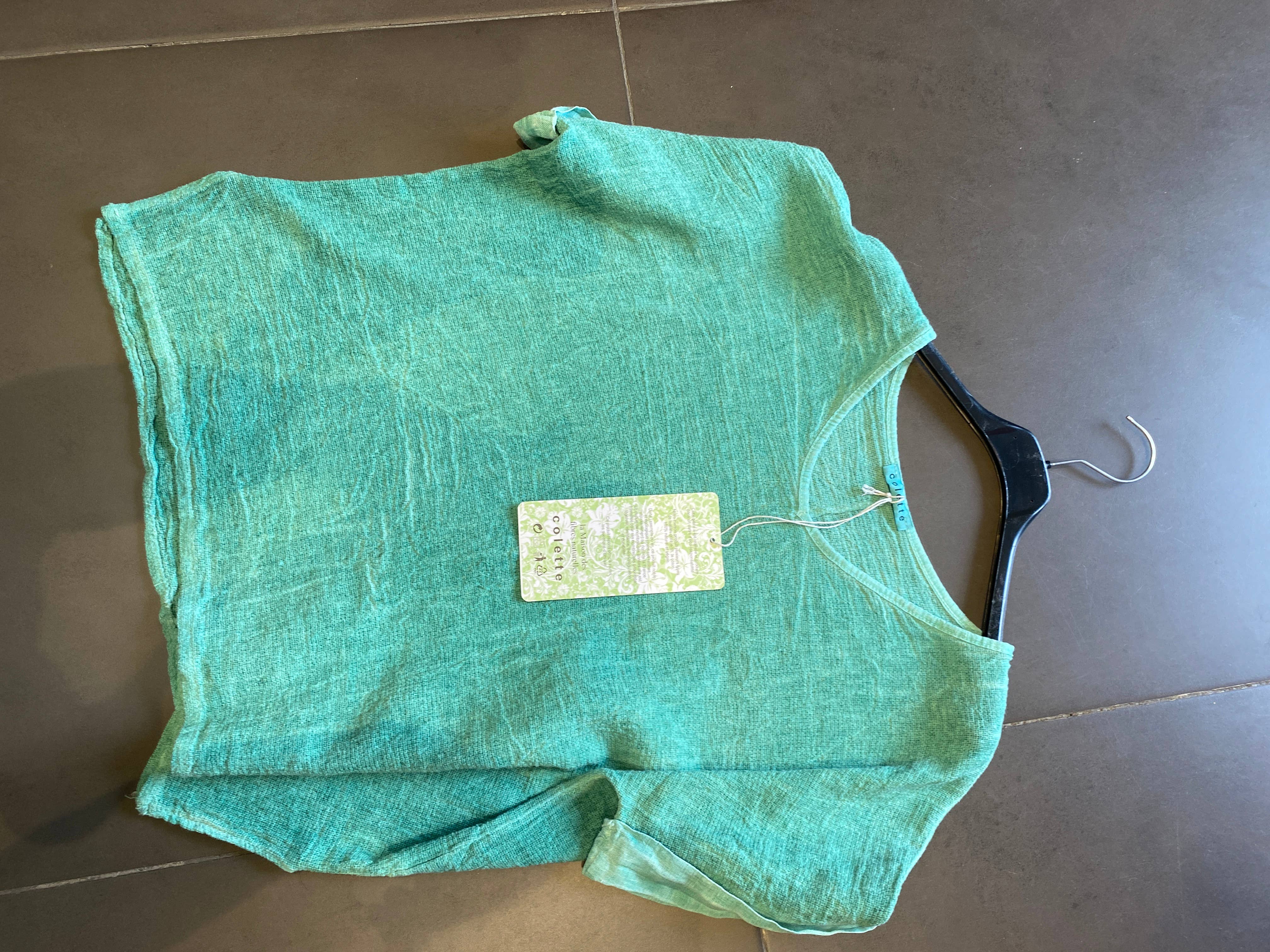 la maison des fibres naturelles – Engroshandel T-shirt – til kvinder – T-shirt i hør- og bomuldsblanding, 10 % hør, 90 % bomuld, model 676317