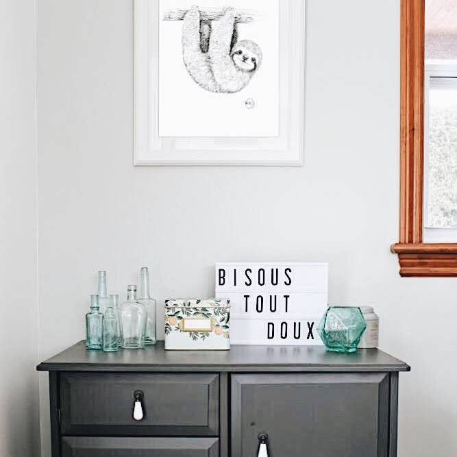 LE NID atelier – wholesale Konsttryck – Söt Baby Sloth Print5