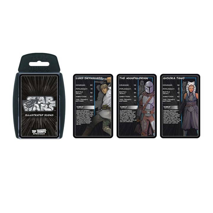 Top Trumps USA, Inc. - Wholesale Card Game - Star Wars Illustrated Icons Top Trumps Card Game
