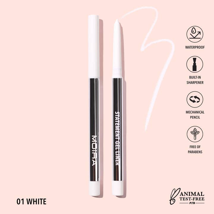 Statement Gel Liner (001, White) for wholesale by Moira Cosmetics