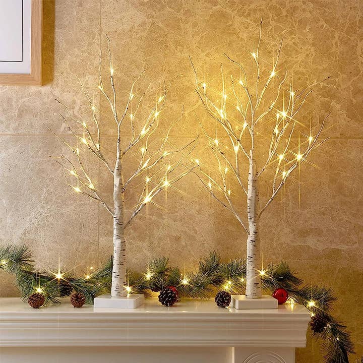 BRECK + FOX - Wholesale Accent/Desk Lamp - Birch Tree Lamp