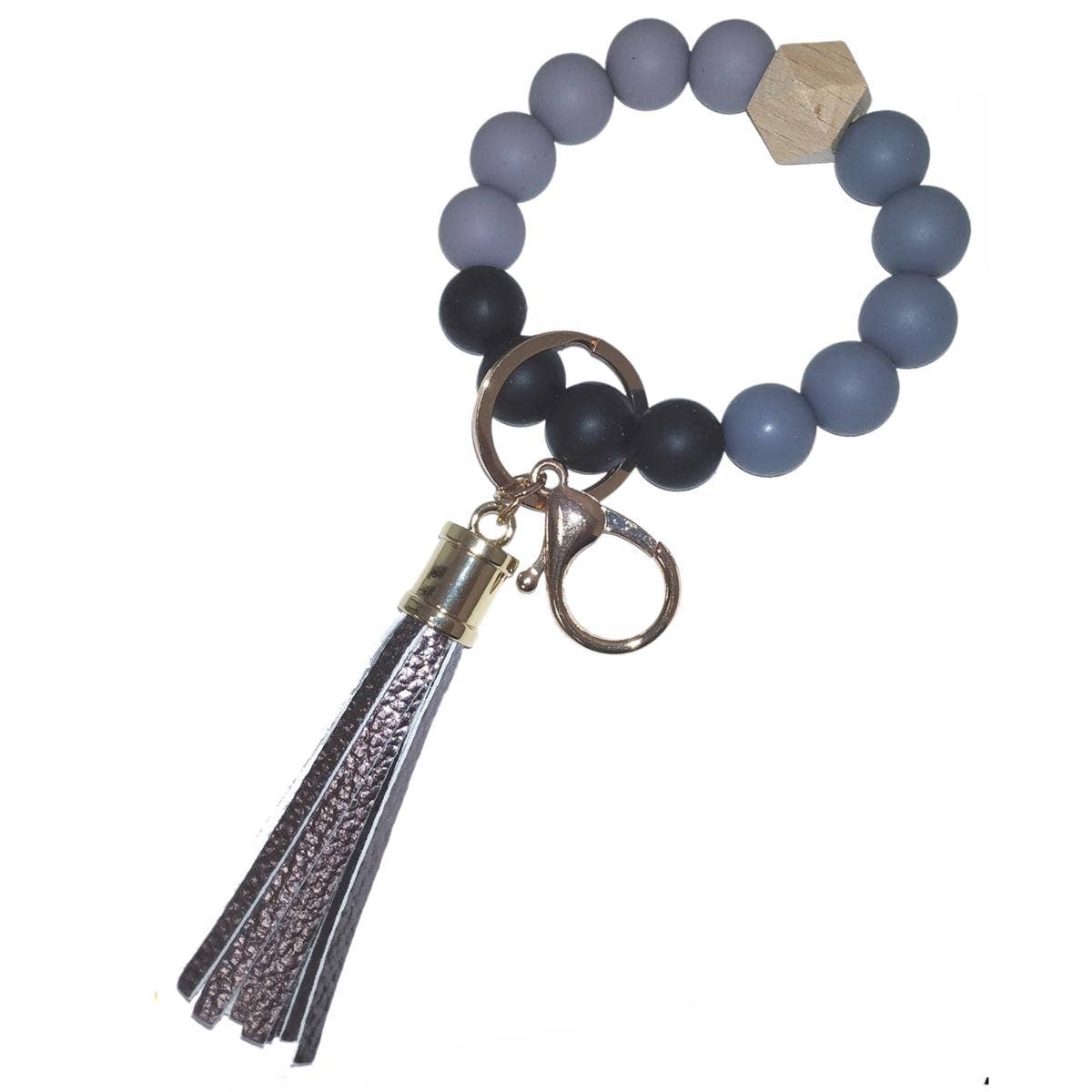 MiMi Wholesale - Vente Bracelets porte-clés - Porte-clés/bracelet porte-clés en silicone perlé BB139x12531