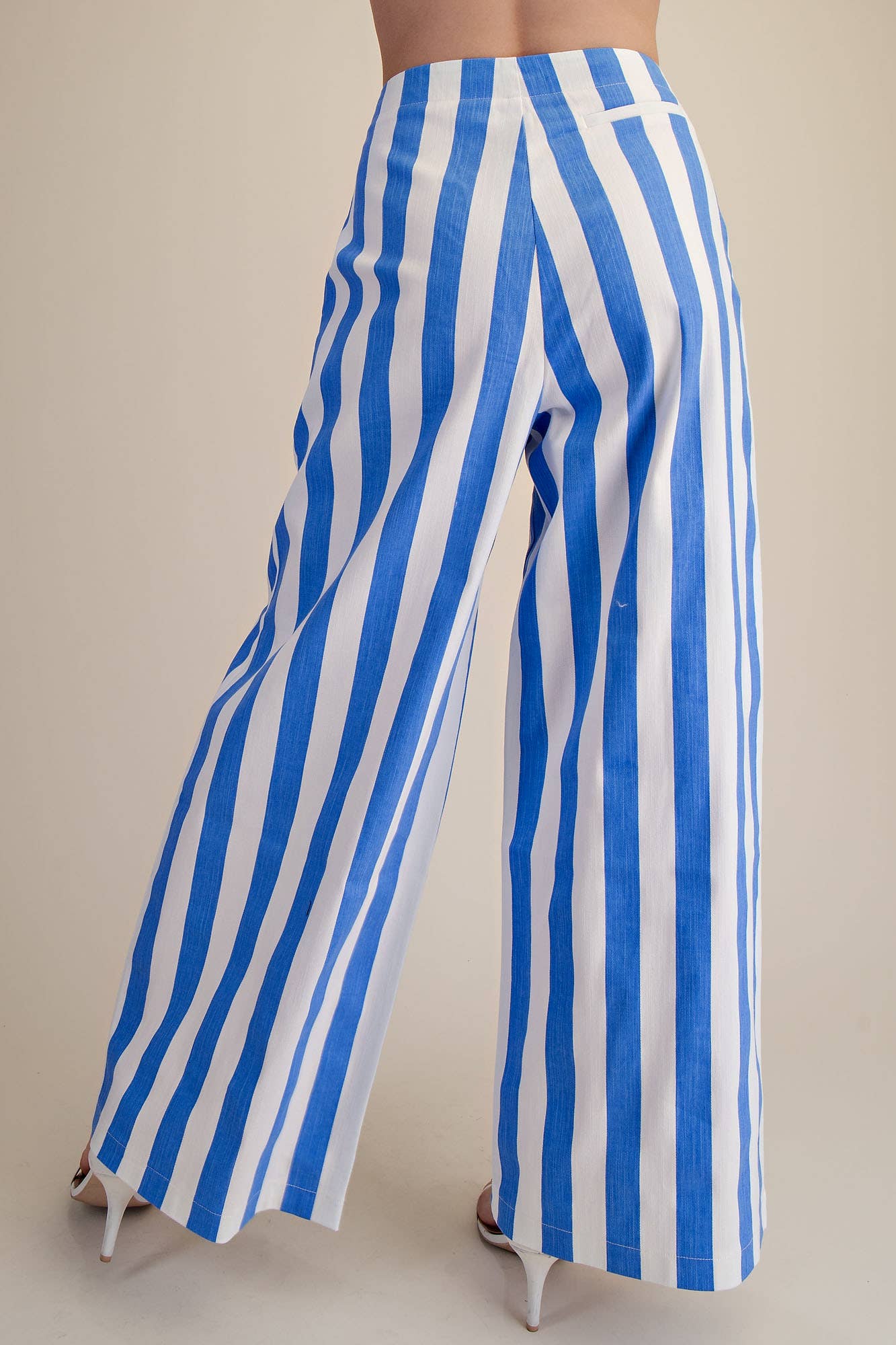 Glam - Wholesale Pants - Women's - Mid-Rise Wide Leg Stripe Pants12