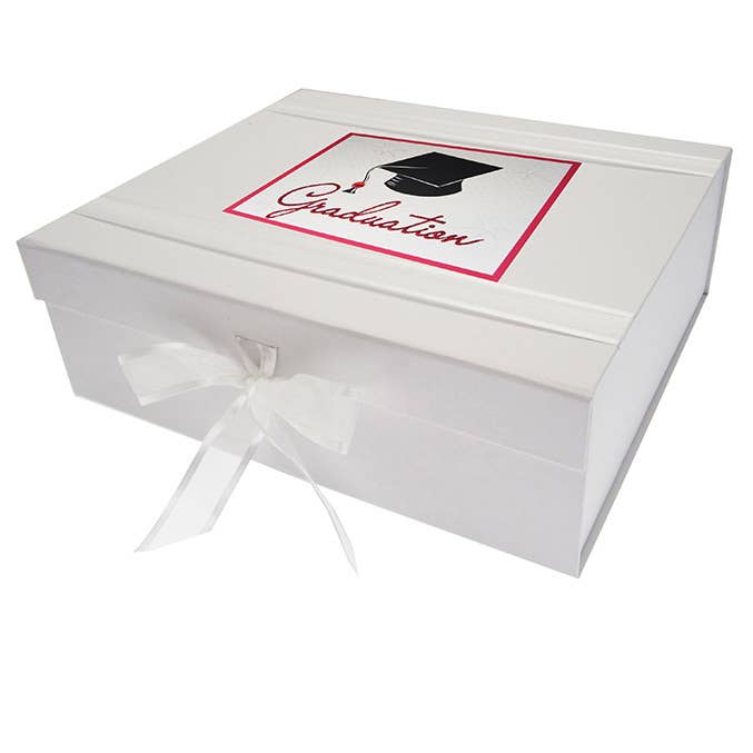 Casquette de fin d'études - Grande boîte à souvenirs (GRD2X) pour la vente par White Cotton Cards