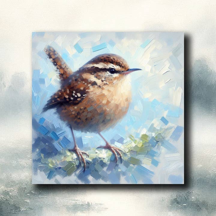 frostedgrey - Wholesale Magnet - Wren Bird Fridge Magnet - cute small bird item for shops
