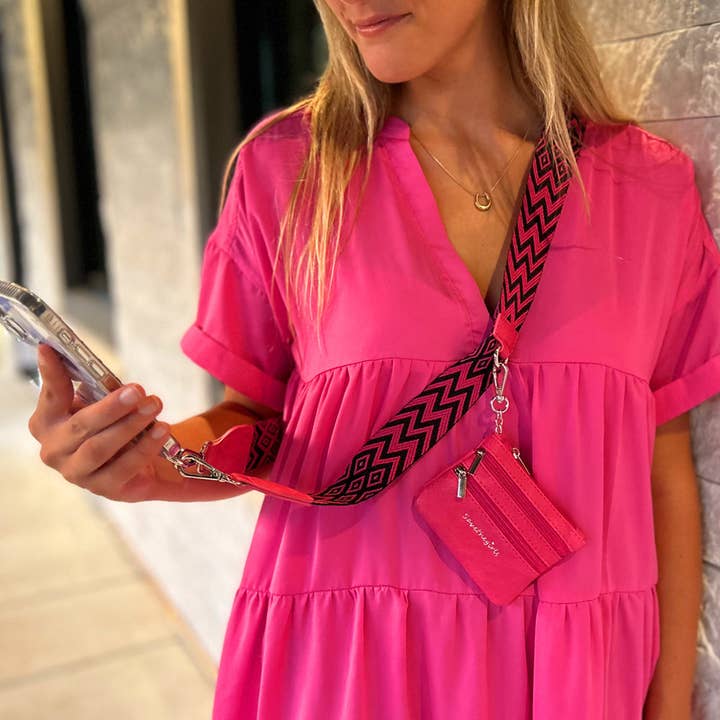 Save The Girls - Wholesale Phonecase Strap - Clip & Go Strap w/Pouch Chevron/Diamond Collection12