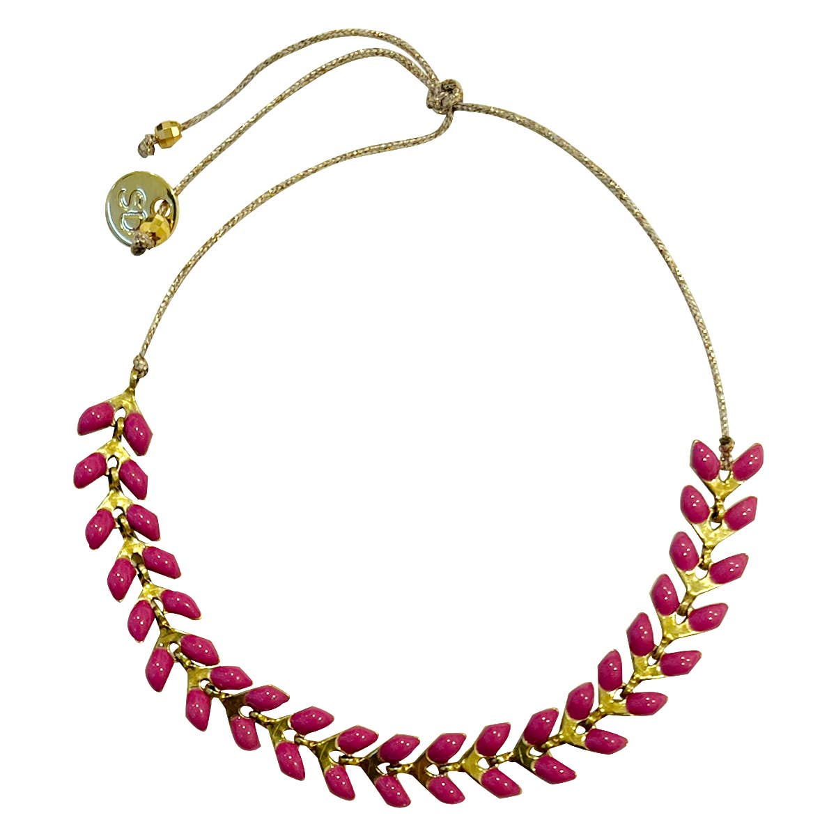 Sophie Deschamps Bijoux – Engroshandel Armbånd med led og kæde – LEOPOLD armbånd med emaljeret kæde5