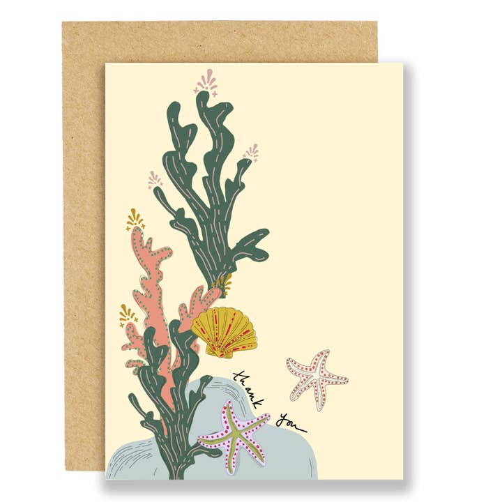 Eat the Moon | Greeting cards and stationery – wholesale Thank you card – Under the sea thank you
