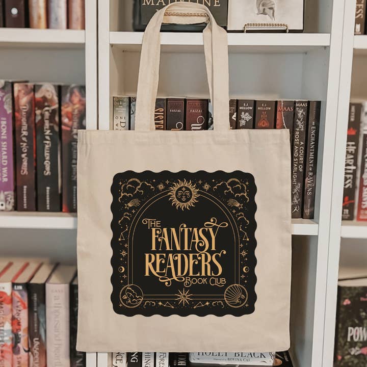Literari Goods, Co | Book Themed Candles + Gifts - Wholesale Tote Bag - Women's - Canvas bookish tote bag - book store gift - fantasy readers