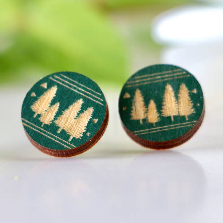 Boucles d'oreilles Adventure Tree pour la vente par Wild Roamer