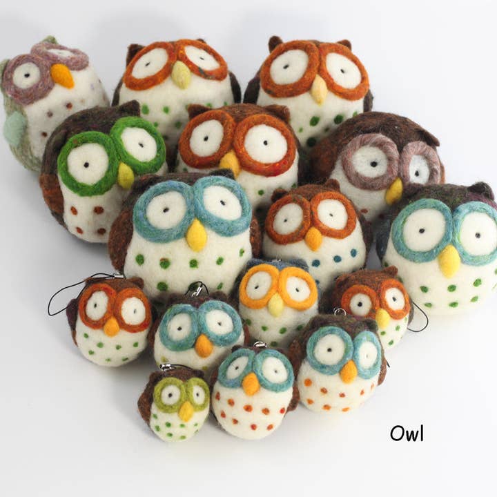 Woolbuddy - Wholesale Craft Sewing Kit - Needle Felting Owl Kit