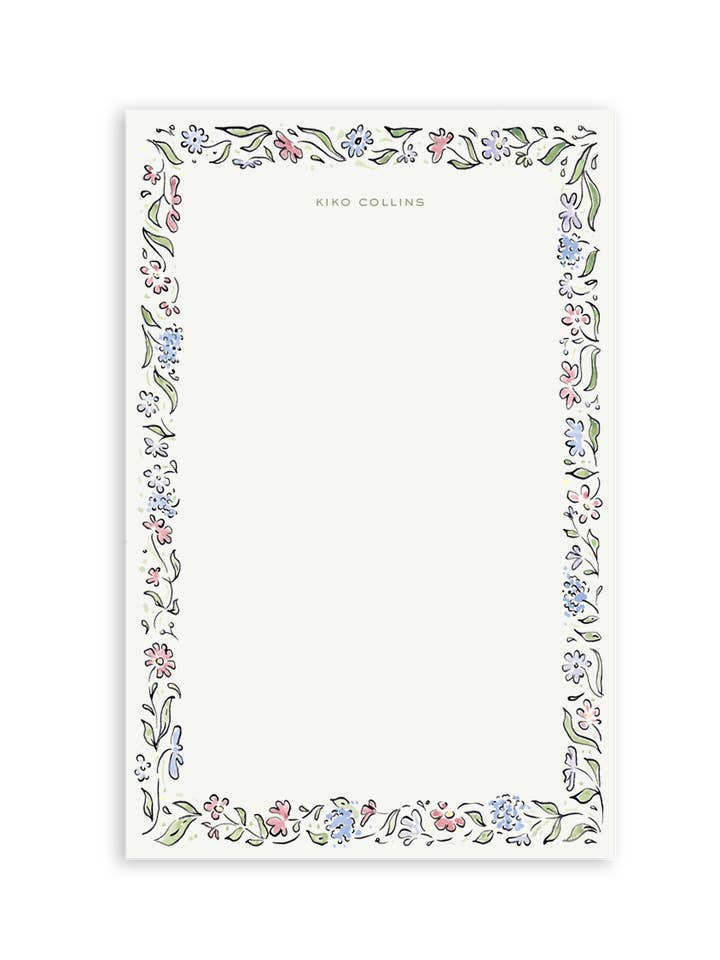 Carmel Border Notepad for wholesale by Sarah Writes In Ink