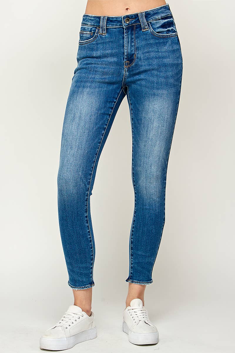 I1456MS - Medium Wash - Mid Rise Skinny Jeans for wholesale on Faire0