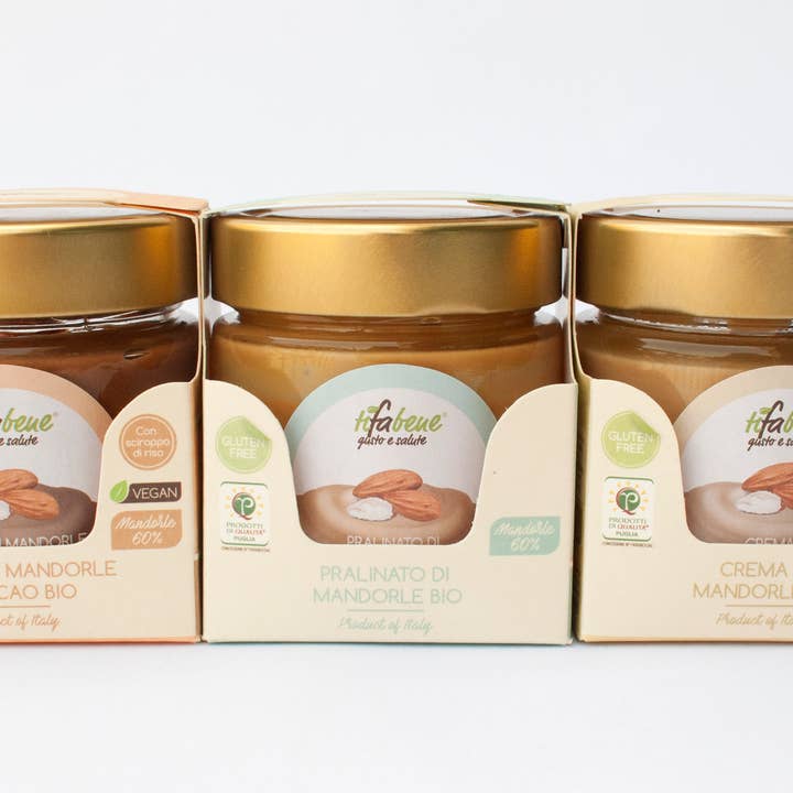 Le deliziose pasticceria sas Ti fa bene bio - Wholesale Nut Butter - Crema spalmabile di mandorle e cacao biologica Greedy7