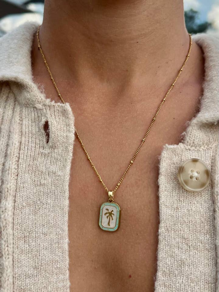 Colar Palms - Verde por atacado de HALT