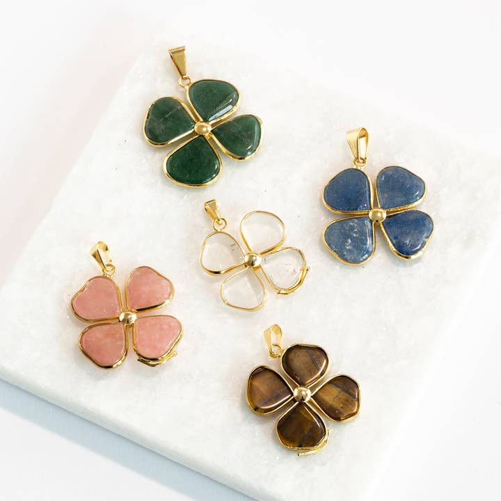 Lucky Leaf - Anhänger - Vergoldet für den Großhandel von Byart