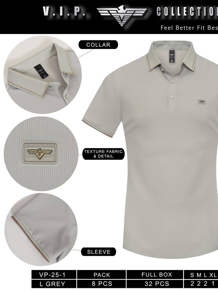 VP-25-1 COLLECTION VIP POLOS pour la vente par Urban Fitz
