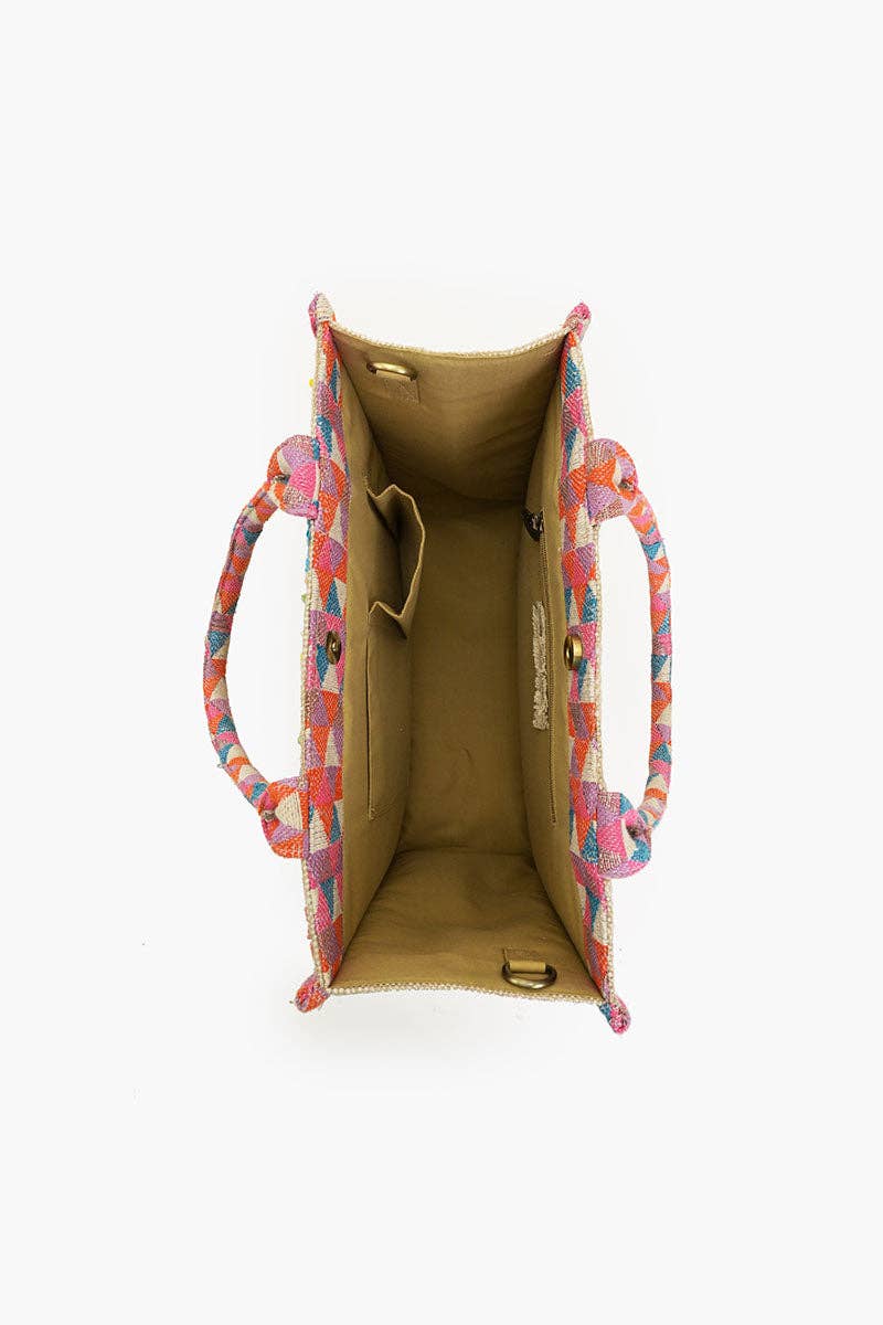 America & Beyond – Großhandel Tragetasche – Damen – Mit Krabbenschalen verzierte Tragetasche4