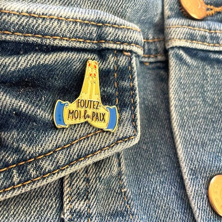 Pin's leave me alone for wholesale by Madame la mouette