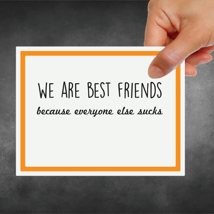 Snarky Card - Friends - We Are Best Friends for wholesale by Snarky Megs