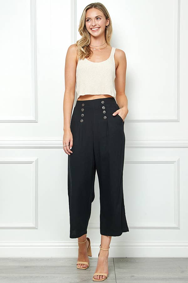 Veracci - Venta al por mayor Pantalones - Mujer - Pantalones cortos marineros de lino6