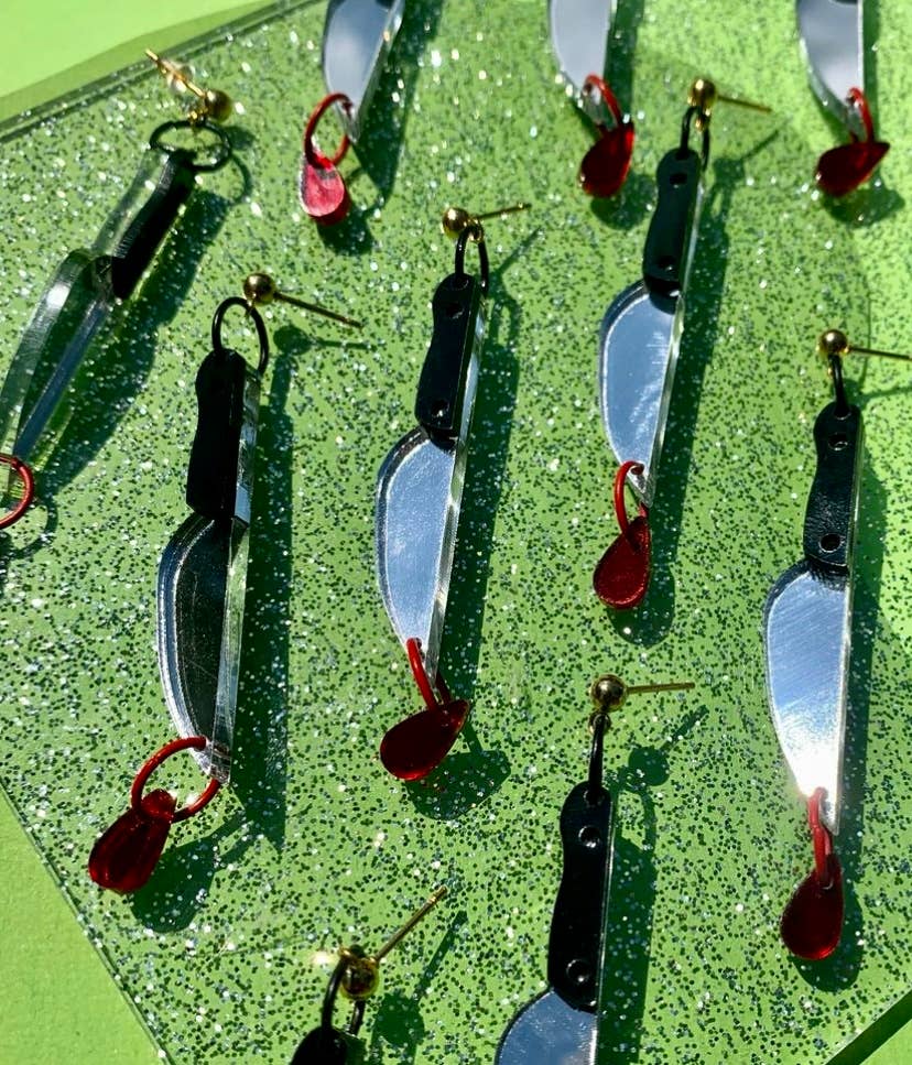 Not Picasso - Wholesale Stud/Post Earrings - Spooky Knives3