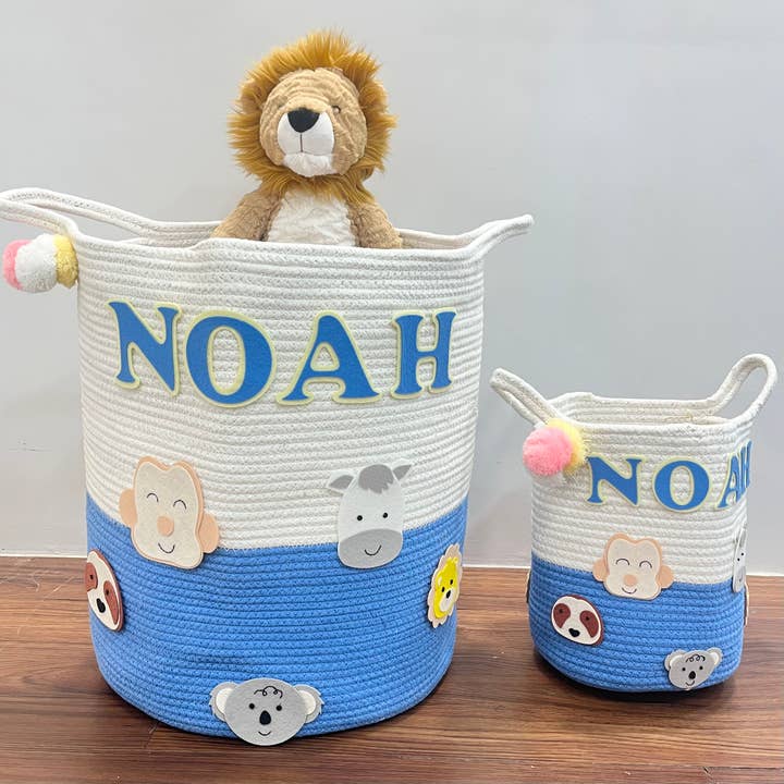 Jute Cotton Storage Basket - Animal Adventure and other Purchase Wholesale animal basket. Free Returns & Net 60 Terms on Faire trending on Faire.