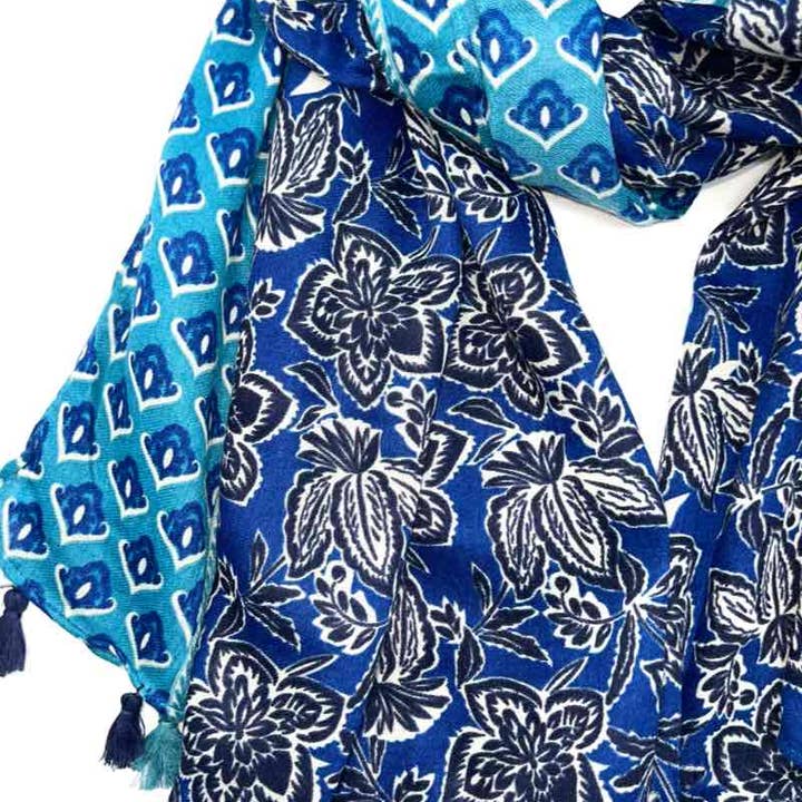 LINETA - Wholesale Scarf - Women's - leaf pattern scarf HH-127