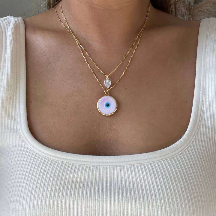 Starlite By J - Wholesale Pendant/Charm Necklace - Sarita Necklace (on 18” Cable Chain)1