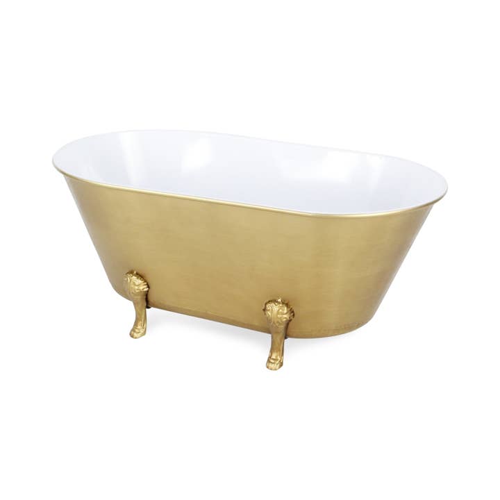 Cheungs Home Decor - Wholesale Bath Caddy - Lavande Metal Fleur-de-Lis Tub Decor - Gold