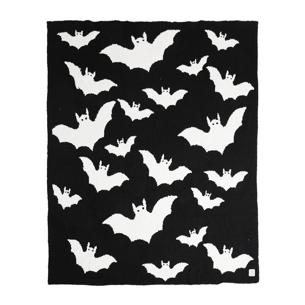 Sensibling Corp. - Wholesale Throw blanket - Halloween Bat Patterned Reversible Throw Blanket4