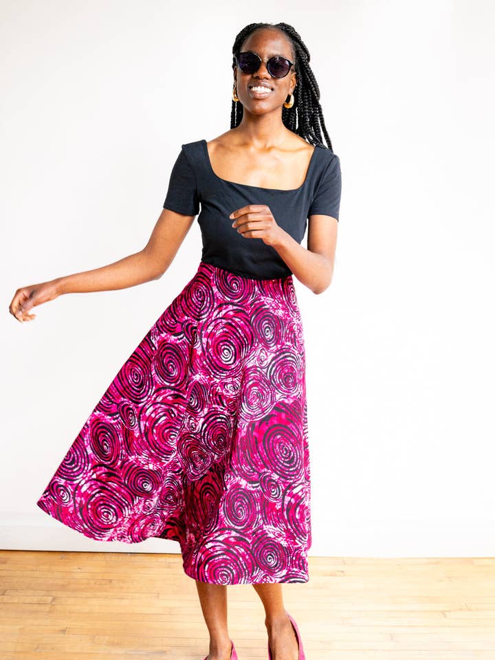 Mid skirt Entebbe for wholesale by Amooti Store