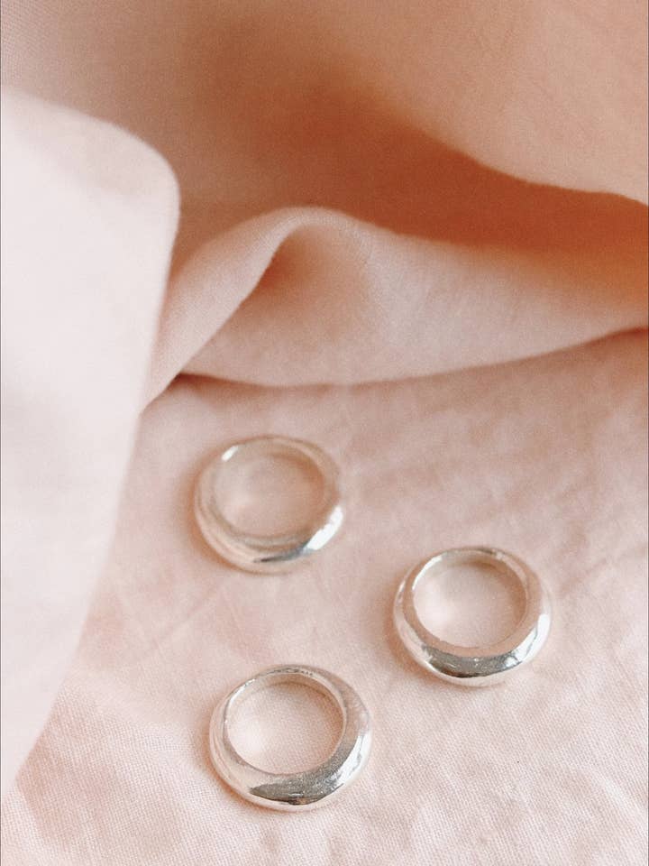 FEMME Ring - Sterling Silver Sculpted Ring for wholesale by Goldie Jewelry